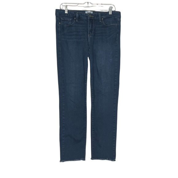 PAIGE Skyline Skinny Jeans Size 31 in Blue Zinna Mid Rise Stretchy Fitting - Picture 2 of 11